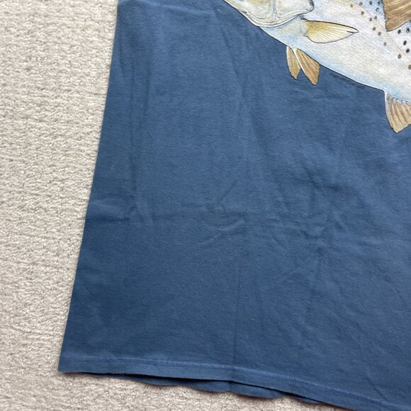VTG Y2K Guy Harvey Original Fish Graphic T-Shirt Men's L Blue Single Pocket Tee - Picture 5 of 15